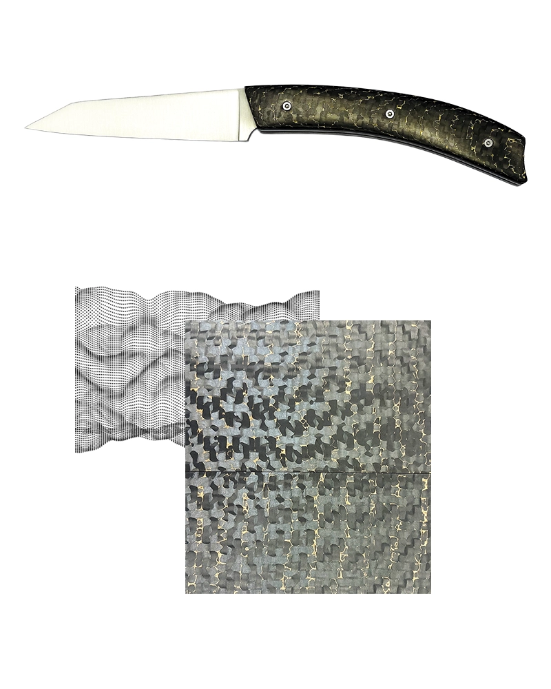 Carbone Snake - Couteau artisanal haut de gamme | Tokou Coutelier