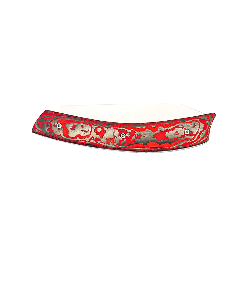 Carbone Lava Flow | Couteau artisanal haut de gamme - Tokou Coutelier
